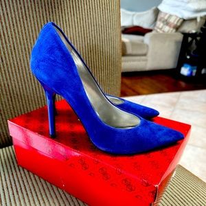 Guess Blue Suede Pumps - size 7